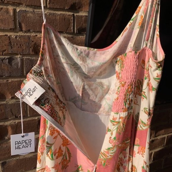 NWT Paper Heart Pink Floral Sundress Size 8 - Picture 9 of 16